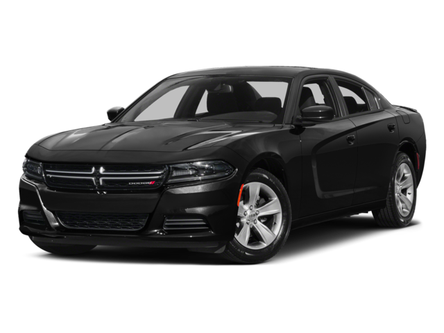 2017 Dodge Charger SE in Pitch Black Clearcoat — front three-quarter view