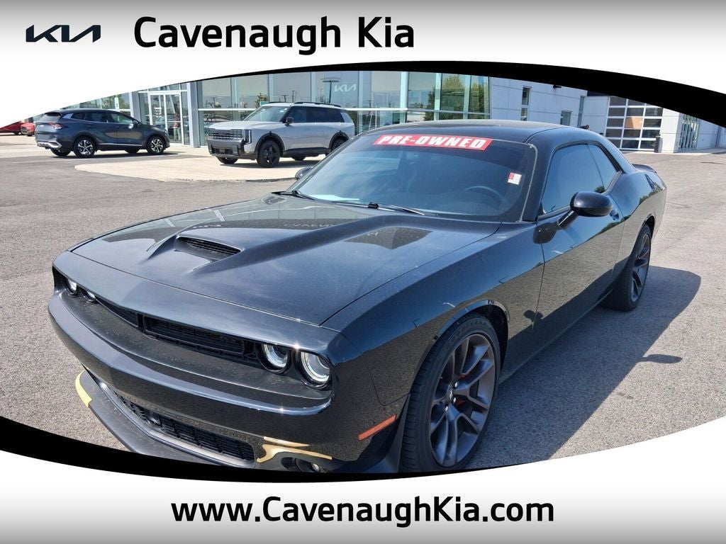 2023 Dodge Challenger GT in Pitch Black Clearcoat — front three-quarter view